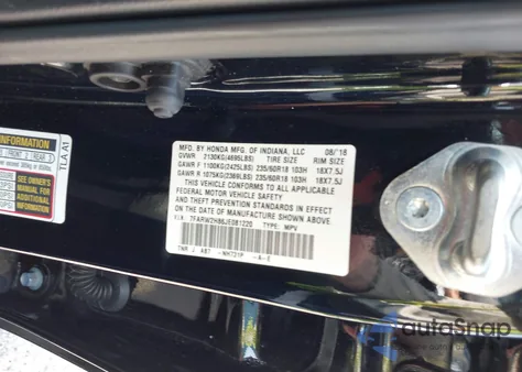2018 Honda Cr-V Ex-L/Ex-L Navi from USA, damaged, VIN 7FARW2H86JE081220